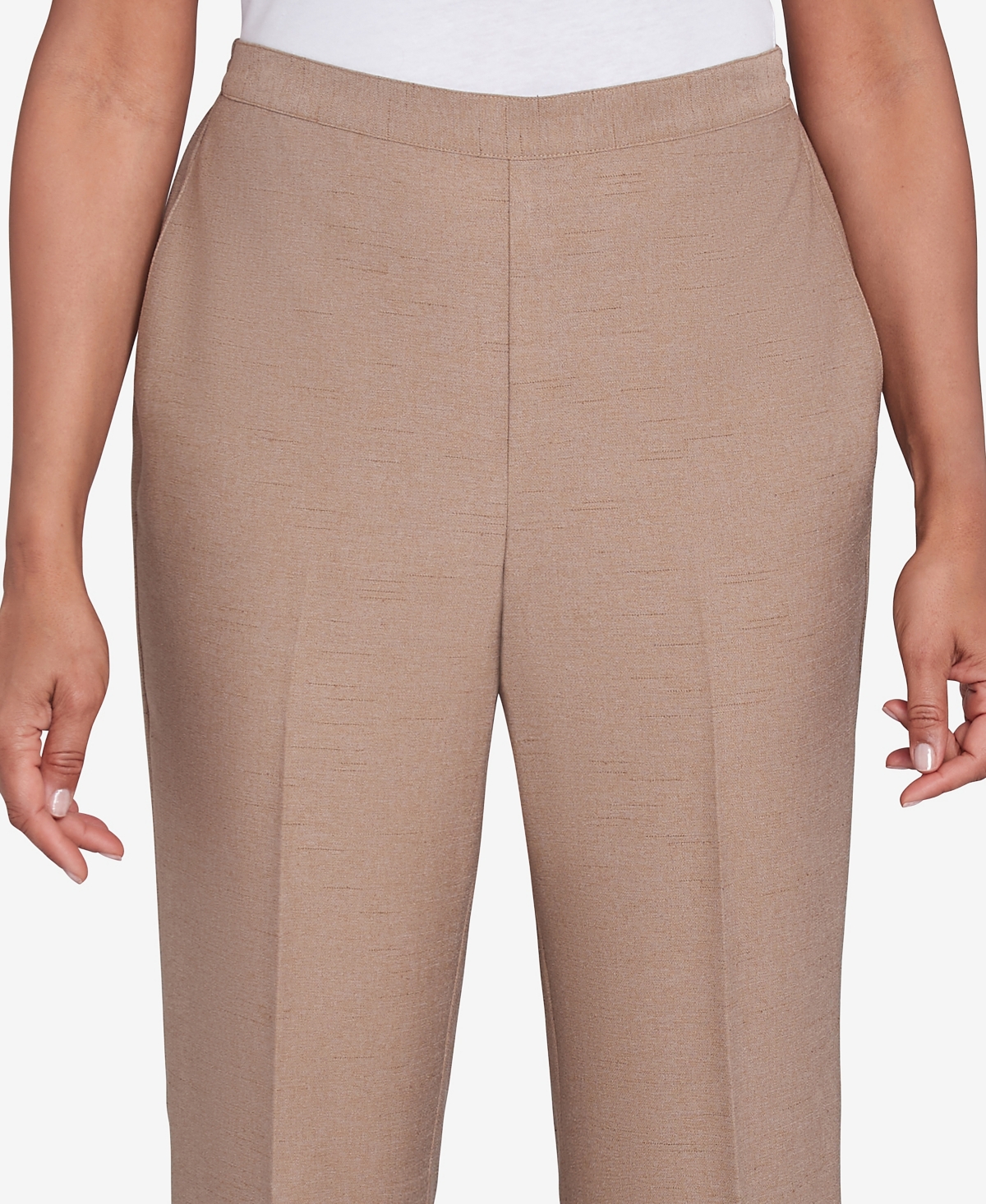 Alfred Dunner Petite Emerald Isle Classic Emerald Medium Length Pants