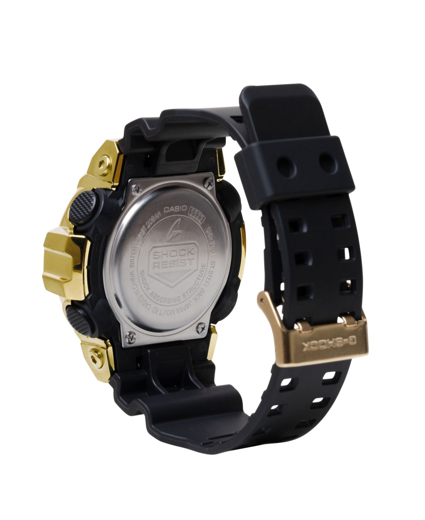 Мужские часы G-Shock Japanese Quartz Black Resin Watch, 53.4mm, GM700G-9A — фото 2