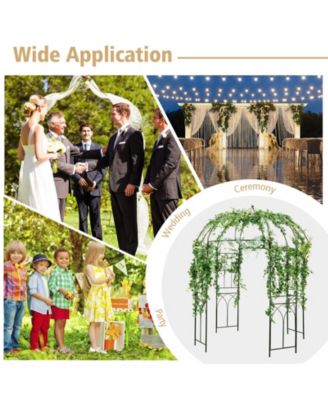 8.4 x 7 Feet Wide Birdcage Shape Garden Arbor