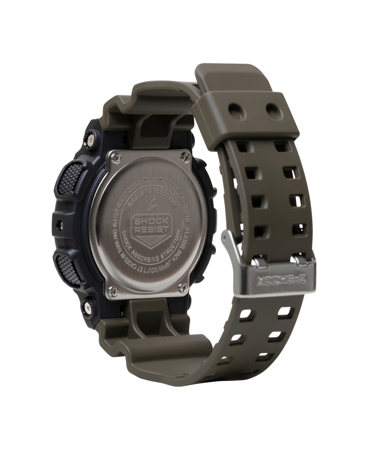 G-SHOCK MEN'S JAPANESE QUARTZ BLACK RESIN WATCH, 51.2MM, GA100TU-1A3 
