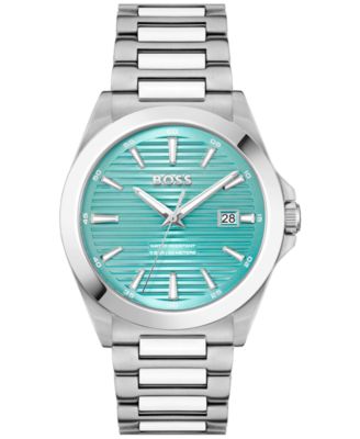 Men's Strike Quartz Basic Calendar Stainless Steel Watch 41mm