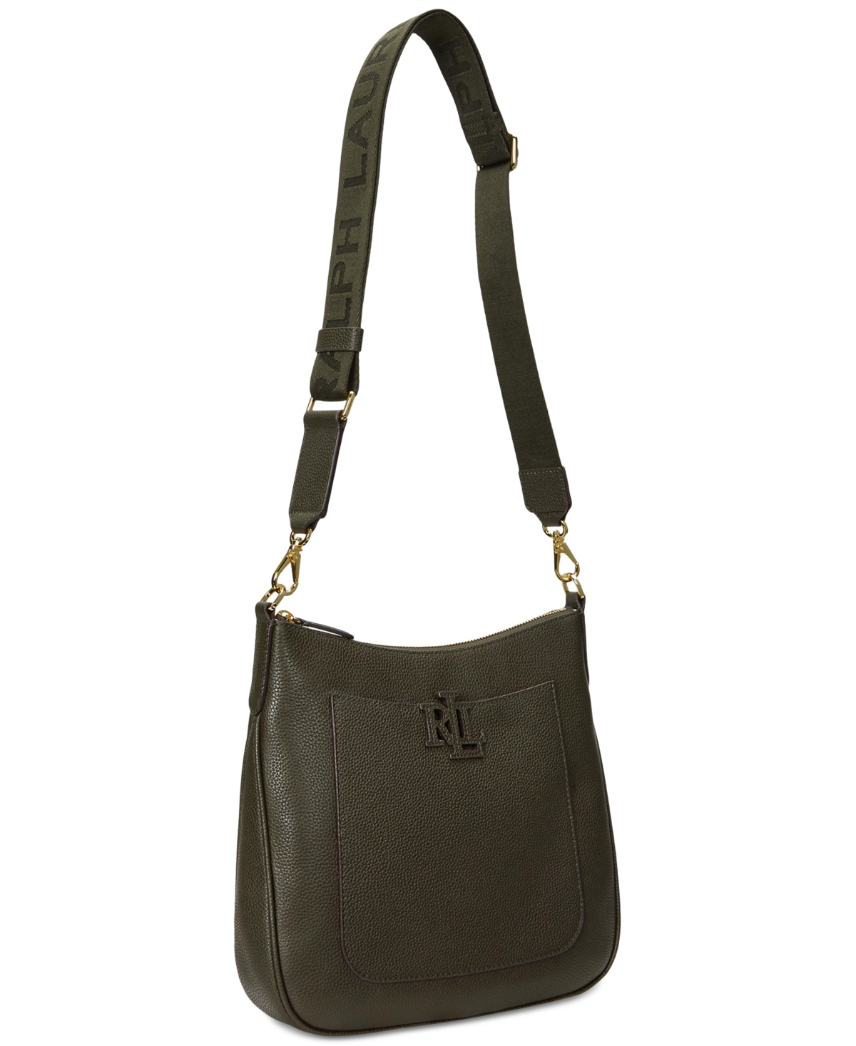 Lauren Ralph Lauren Cameryn Pebbled Leather Crossbody