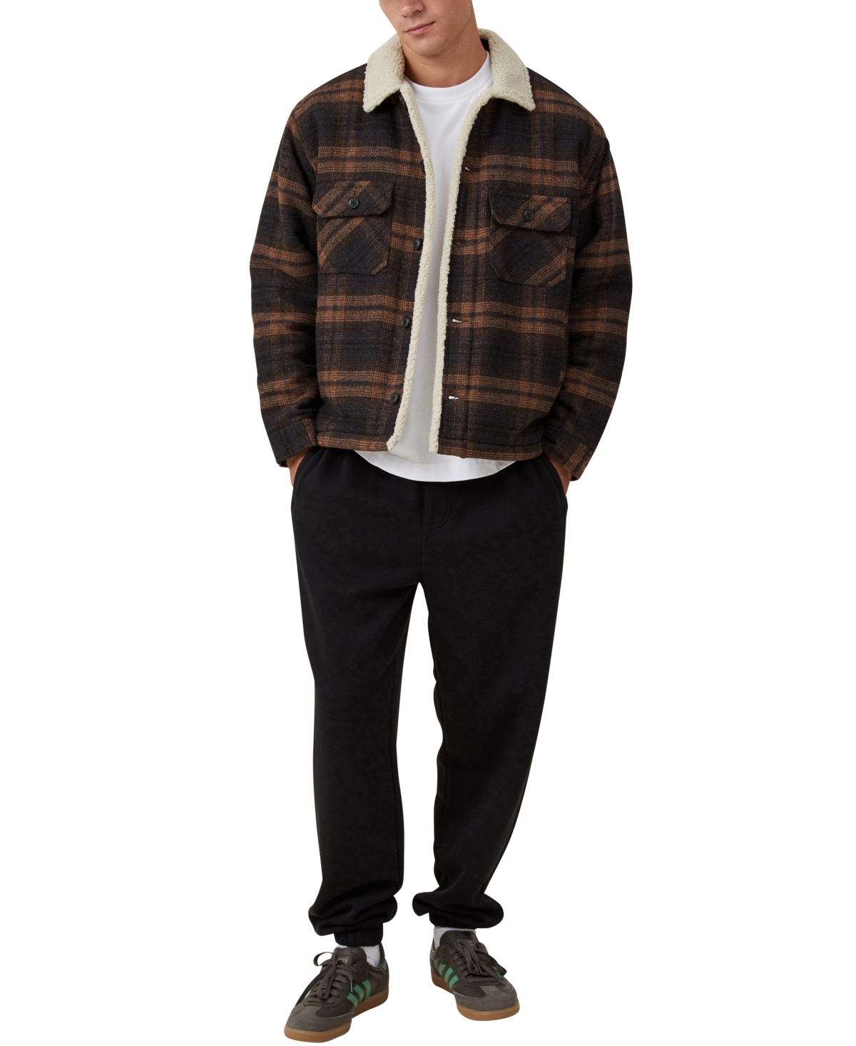 COTTON ON MEN'S BAGGY CUFFED TRACK PANT 