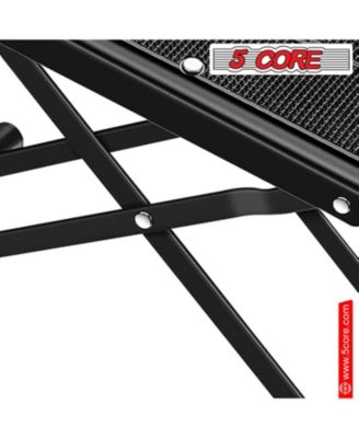 Guitar Foot Stool Height Adjustable Folding Leg Rest Portable Classical Footrest - GFS BLK