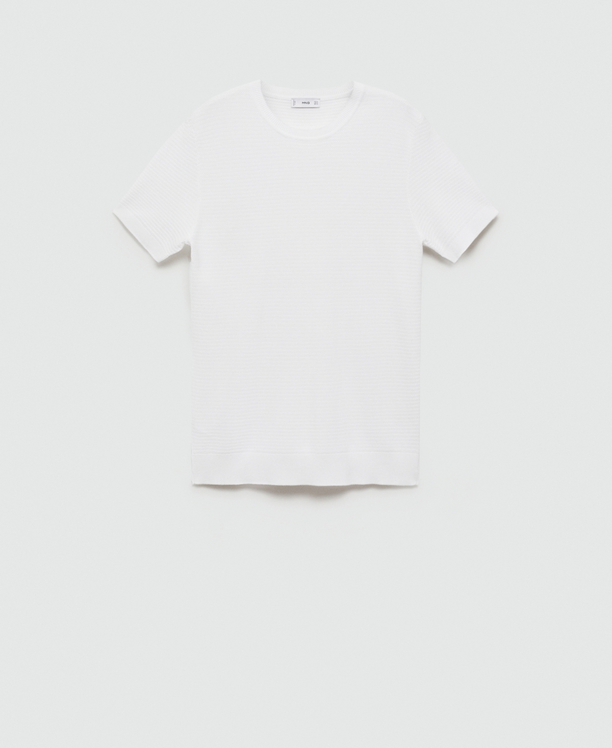 Mango Men's Braided Knit T-Shirt