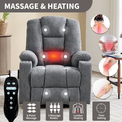 Power Lift Recliner with Massage & Heat