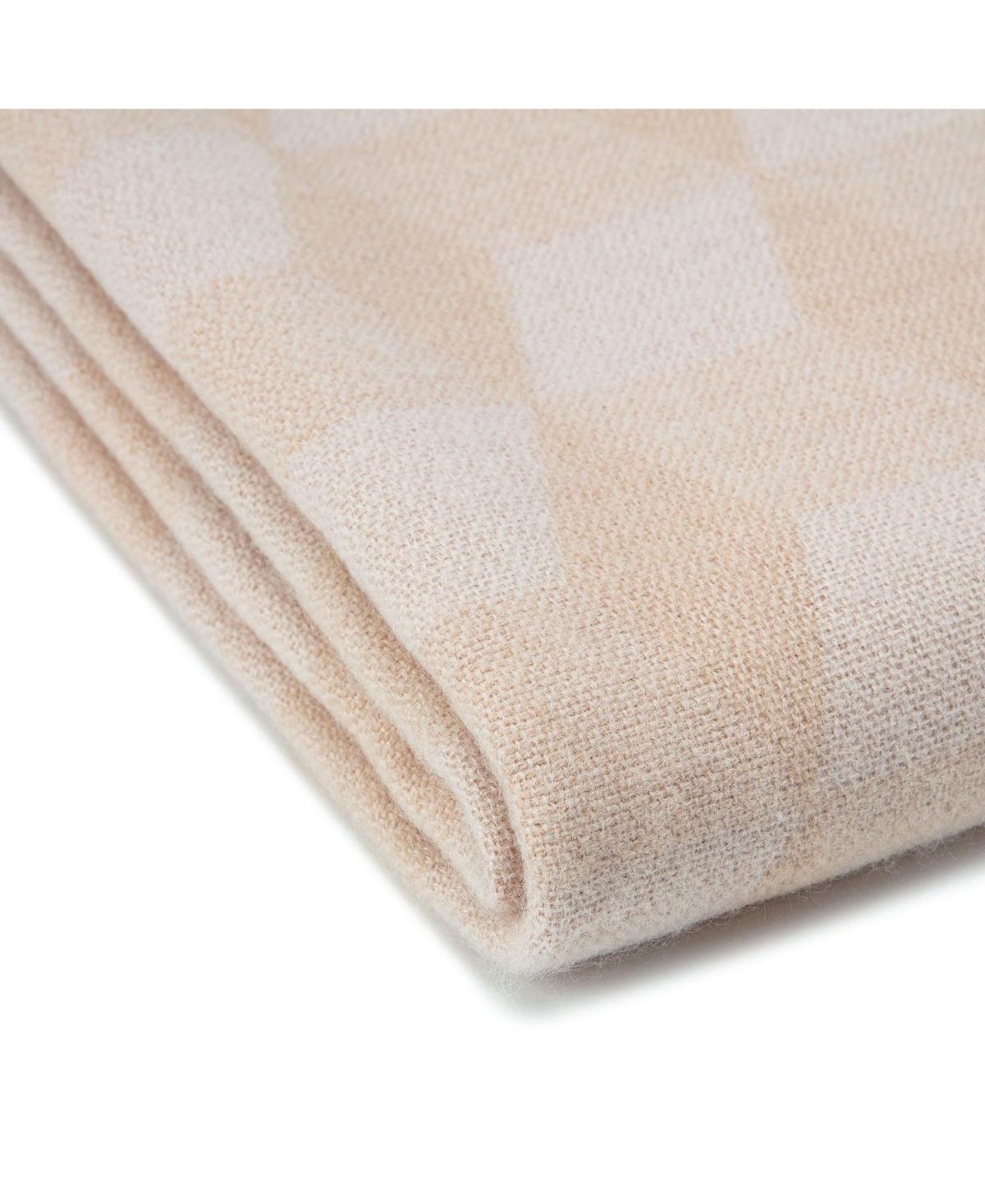 Chanasya Premium Pleated Solid Plaid Acrylic Blanket With Tassels - Lightweight and Super Soft, Modern Woven Blanket for Couch, Home, Living Roo