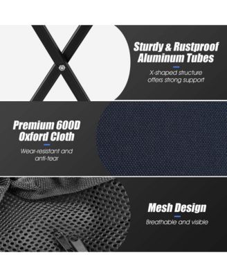 Foldable Tennis Ball Hopper Basket Portable Travel Teaching Cart with Wheels and Bag