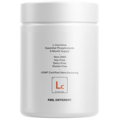Liposomal L-Carnitine+ Supplement, 500 mg L-Carnitine L-Tartrate per Serving - Free-Form Amino Acid, Carnitine, Liposomal Delivery 90 Capsules