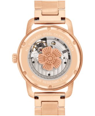 Women's Cruiser Automatic Carnation Gold Stainless Steel Bracelet Watch 37mm