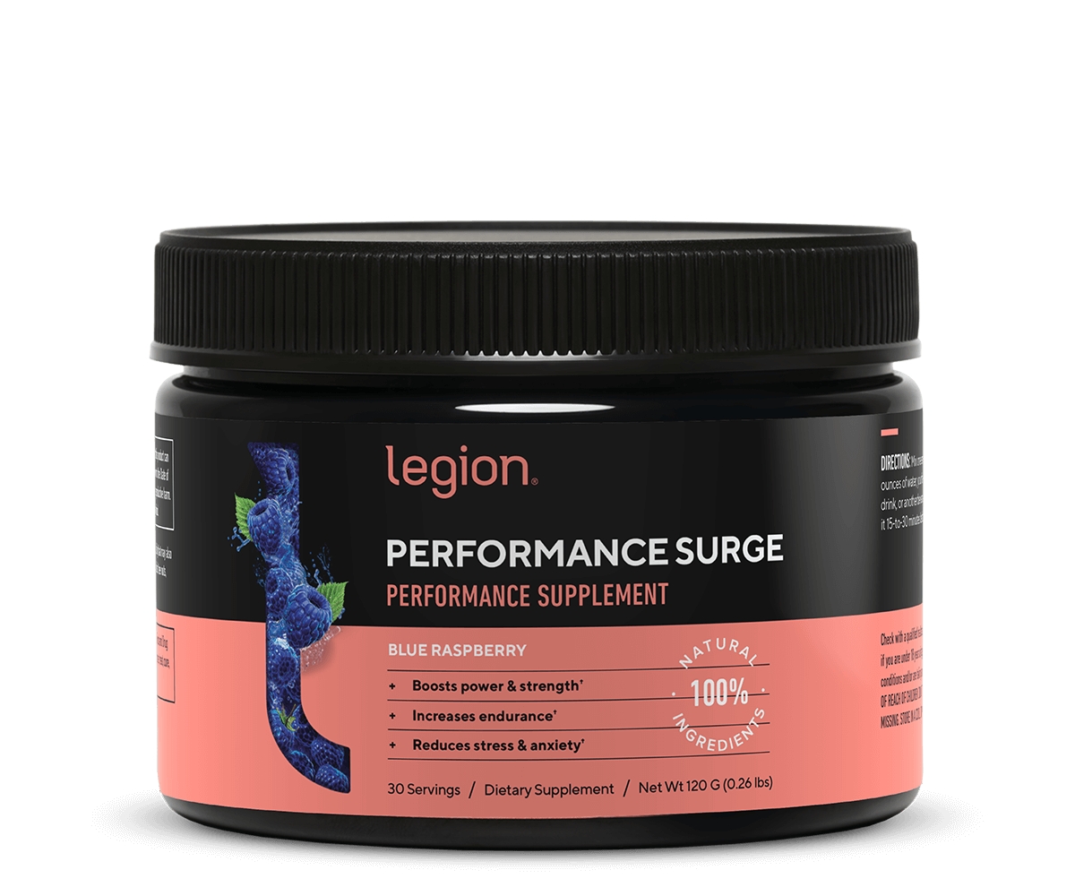 Performance Surge Performance Supplement - Blue Raspberry - 30 Servings - Blue raspberry