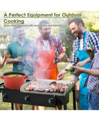 225 000-BTU Portable Propane 3 Burner Gas Cooker