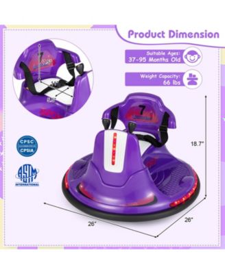 6V Bumper Car for Kids Toddlers Electric Ride On Car Vehicle