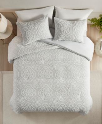 Everly Woven Medallion 3-Pc. Duvet Cover Set, Full/Queen