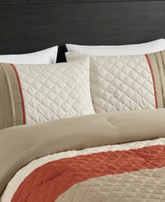 Jenson 7-Pc. Color Block Stripe Comforter Set, King