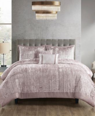 Lee Crinkle Velvet 5-Pc. Comforter Set, King/California King
