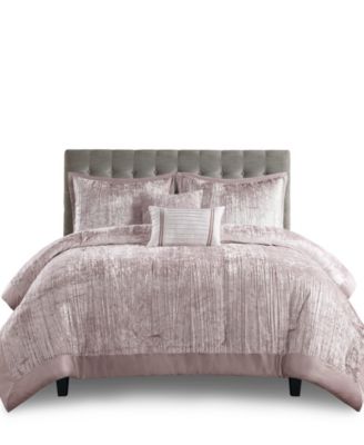 Lee Crinkle Velvet 5-Pc. Comforter Set, King/California King