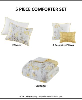Prairie Seersucker 5-Pc. Comforter Set, King/California King