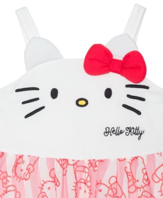 Hello Kitty Toddler and Little Girls Sleeveless Tank Dress - Macy's