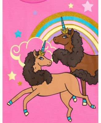 Toddler Girls T-Shirt and Chambray Shorts Outfit Set