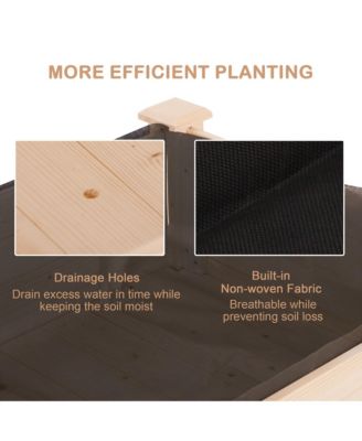 Elevated Garden Bed with Self-Draining Liner