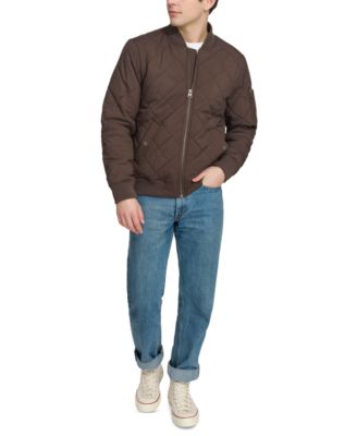 Men's Quilted Fashion Bomber Jacket