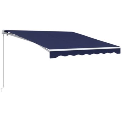 12' x 10' Electric Retractable Awning w/ Remote Controller,