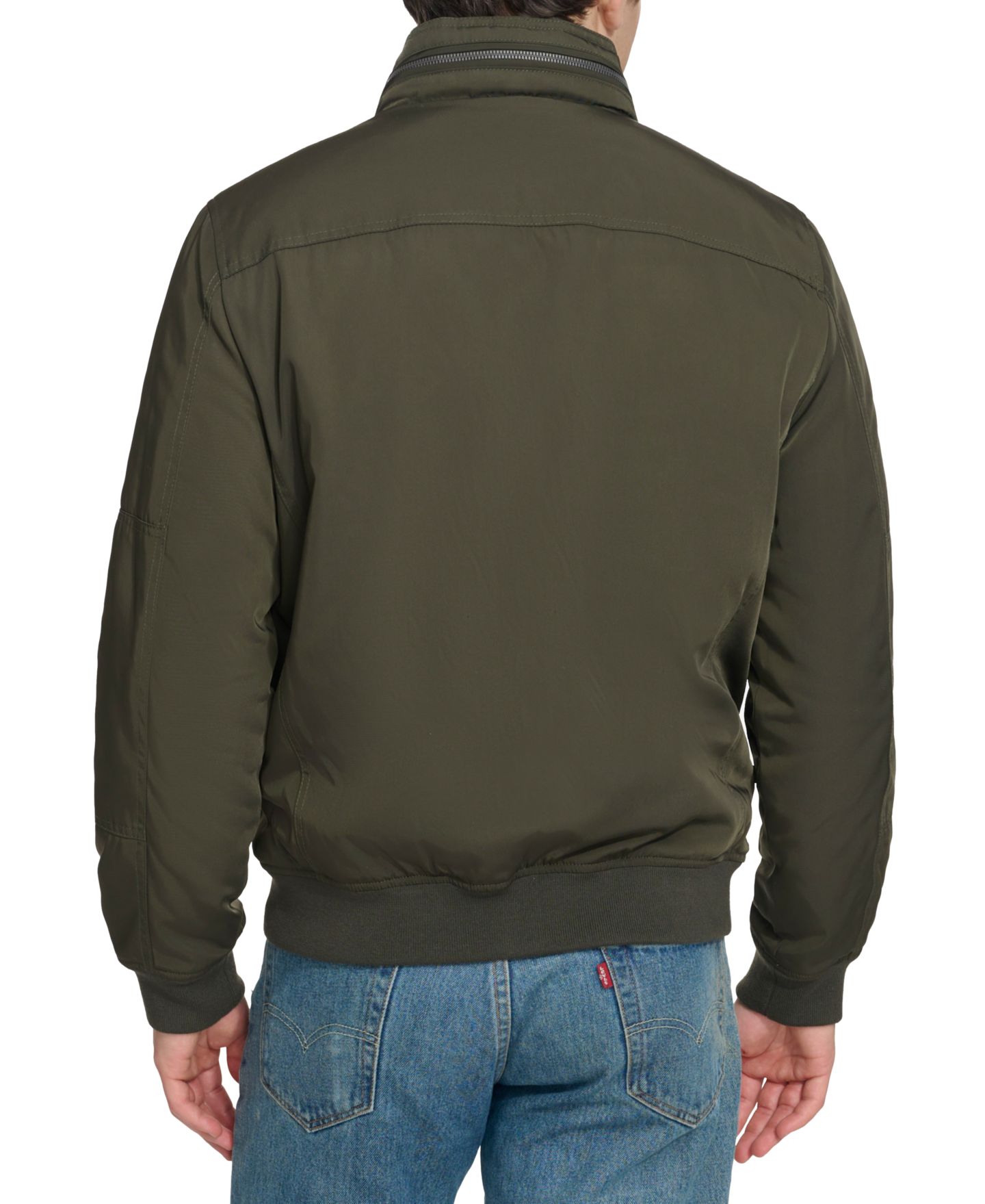 Мужская куртка Levi's Twill Stand-Collar, цвет: Армейский зелёный — фото 2