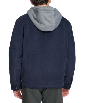 Men's Hooded Corduroy Zip Jacket