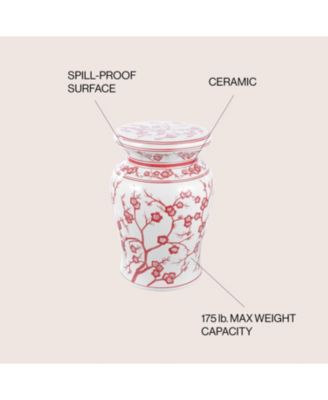 Cherry Ceramic Garden Stool