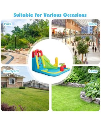 Inflatable Water Slide Kids Bounce House w/480w Blower