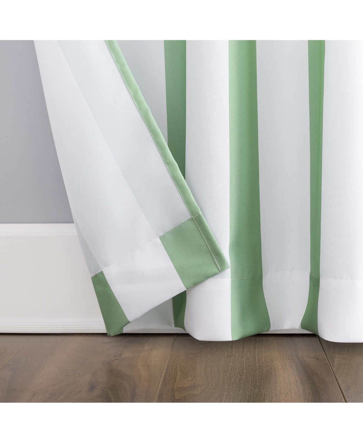 Valencia Cabana Stripe Indoor/Outdoor Uv Protectant Room Darkening Grommet Curtain Panel
