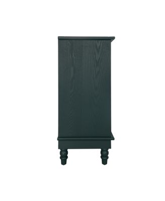 Simplie Fun Hollow-Carved 2-Door Accent Sideboard with Adjustable Shelf