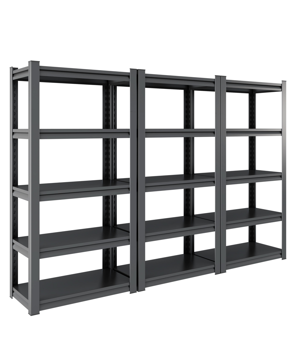 Streamdale Furniture 5-Tier Heavy Duty Garage Shelving Unit - Black+ gray