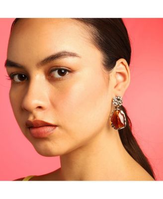 Women's Dented Drop Earrings