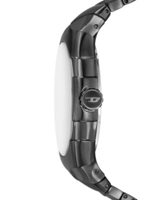 Men's D-Sruptor Quartz Three-Hand Black Stainless Steel 42mm