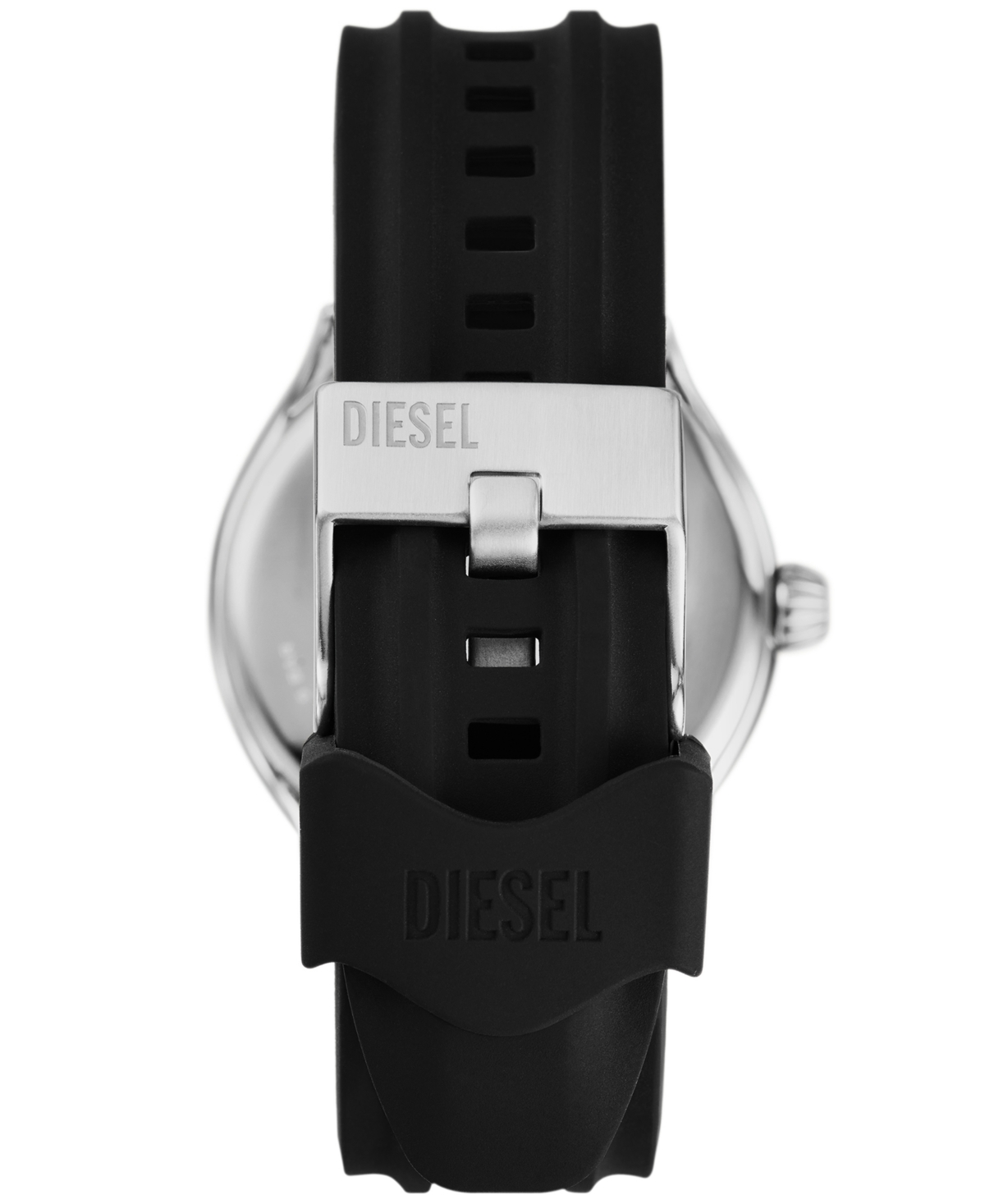 Diesel Streamline Silicone Watch In Black