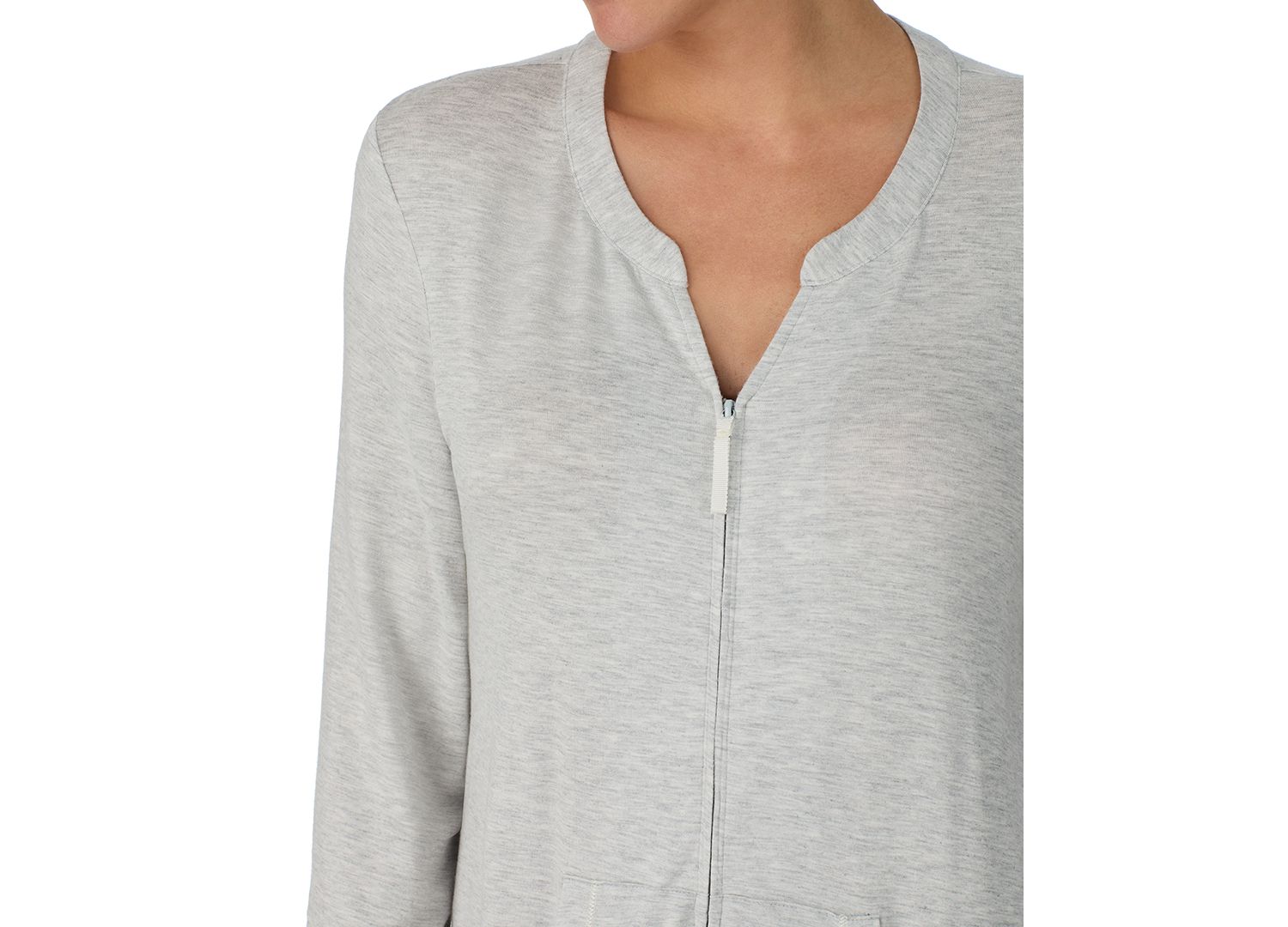 Women's Zip-Front 3/4-Sleeve Robe