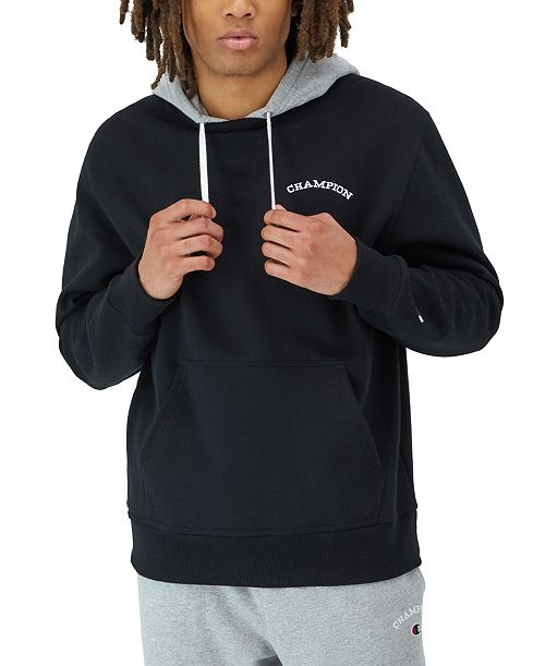 alfani Champion Men's Power Blend Drawstring Logo Hoodie Men's Fashion & Accessories