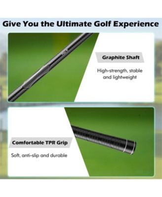 Men's 9 Pieces Complete Golf Club Set-Gray