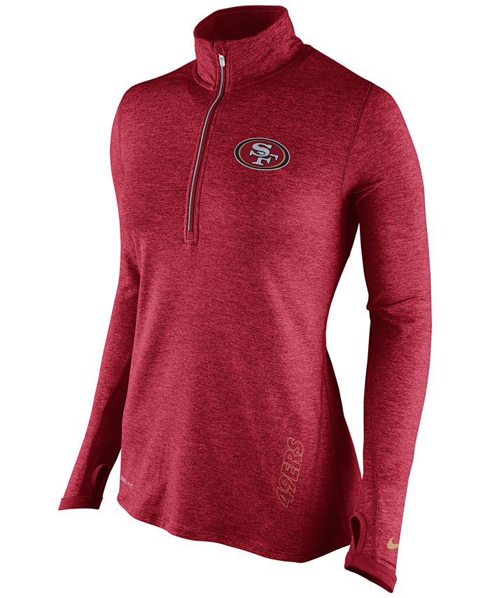 Nike Women s San Francisco 49ers Stadium Element Quarter Zip