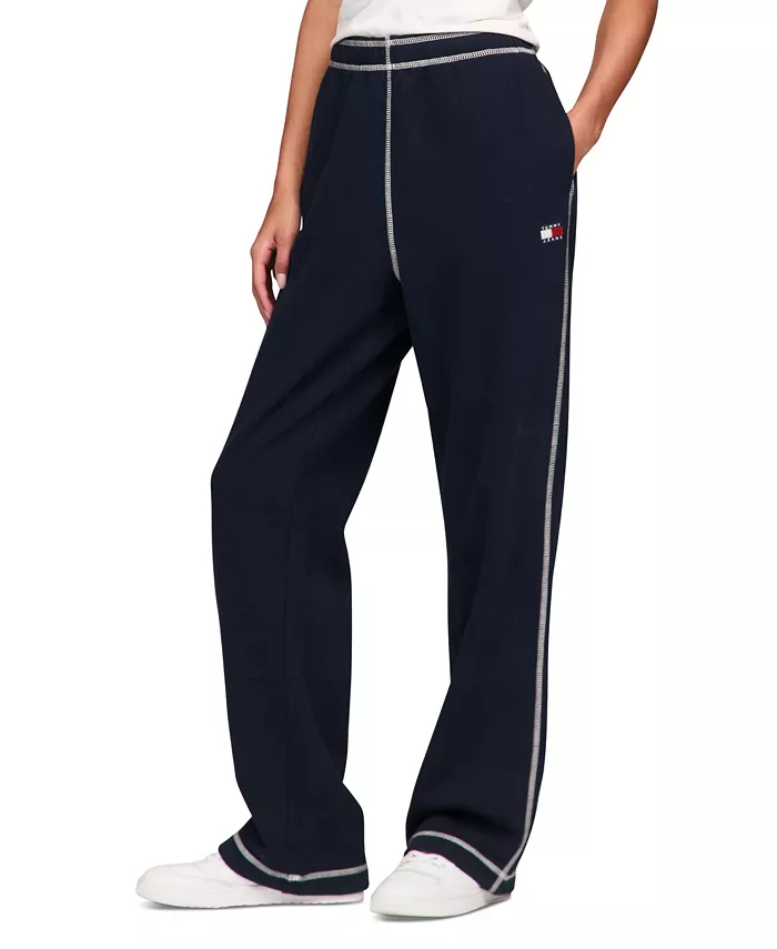 Women's Cotton Topstitch Logo Sweatpants