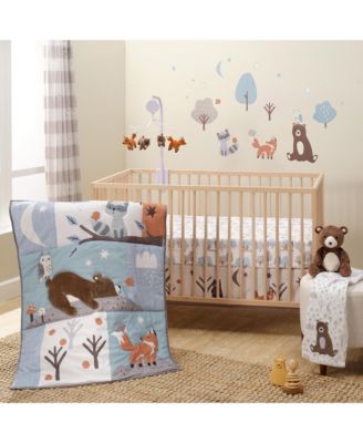 Sleepytime Bear & Fox Musical Baby Crib Mobile Soother Toy