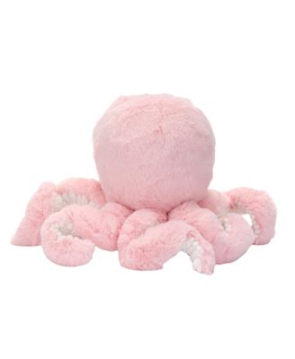 Sea Dreams Pink Plush Octopus Stuffed Animal Toy - Bubbles
