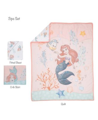 Disney Baby The Little Mermaid 3-Piece Baby Crib Bedding Set