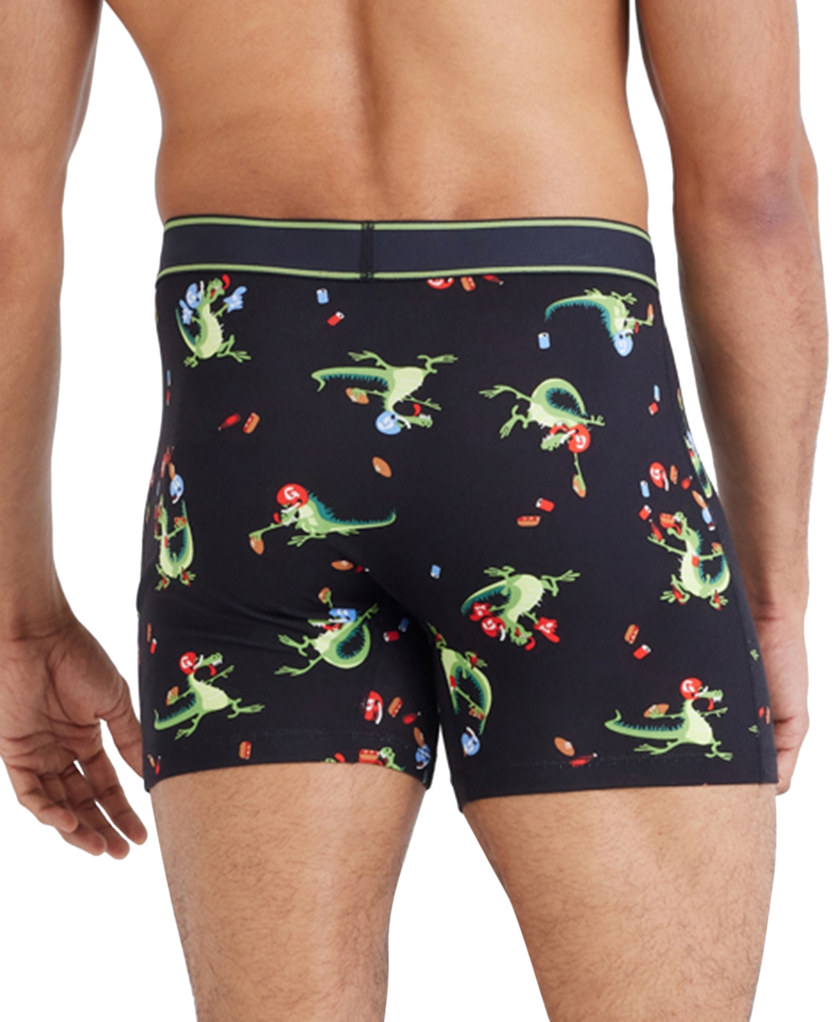 Saxx Men's Daytripper Moisture-wicking Printed Boxer Briefs In Tailgators