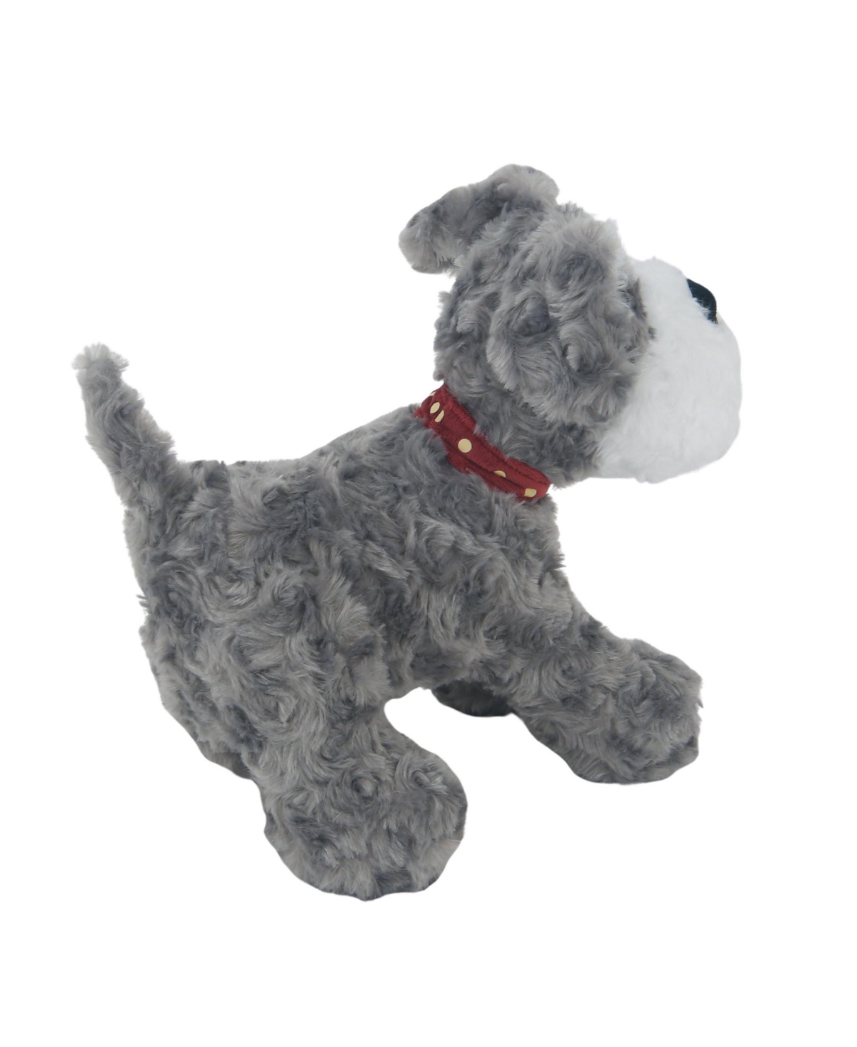 Bedtime Originals Plush Gray/White Dog Stuffed Animal - Whiskers