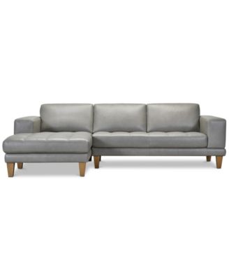 Macy's Niebee Leather Sectional Collection Created For Macys In Sout