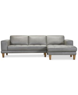 Niebee 2-Pc. Leather Sectional, Created for Macy's