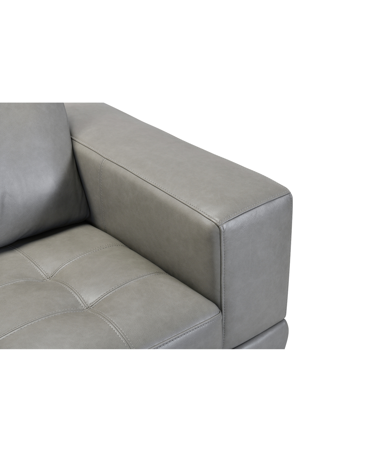Macy's Niebee 2-pc. Leather Sectional, Created For  In Thunder